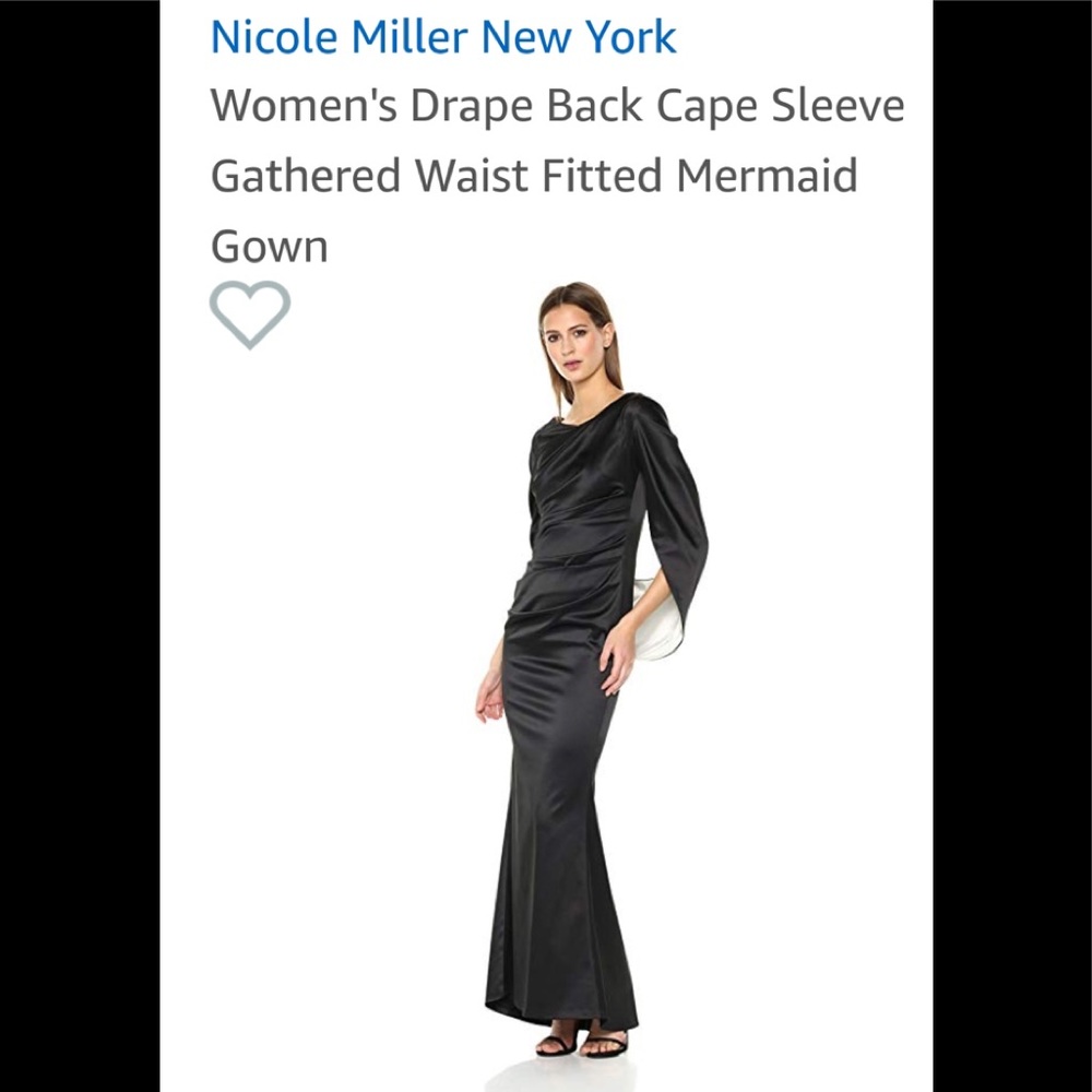 Astounding drape Nicole Miller  New York gown.